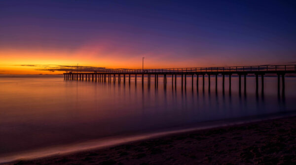 Blue Hour Glow Seaford Beach