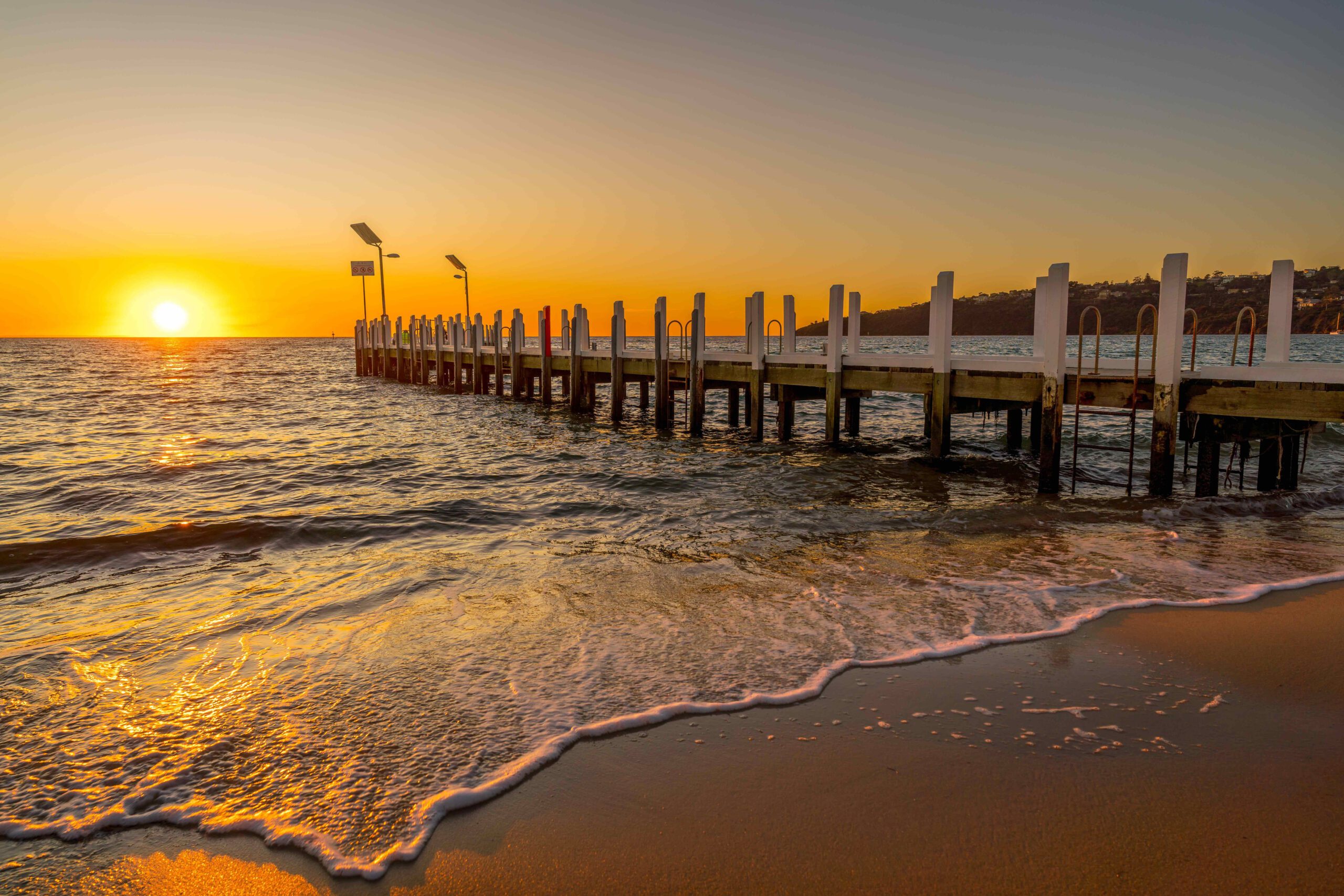 Golden Sunset Safety Beach