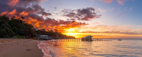 Shelley Beach Sunset Panoramic